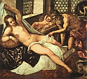 TINTORETTO (1518-1564) - venere, Vulcano e marte